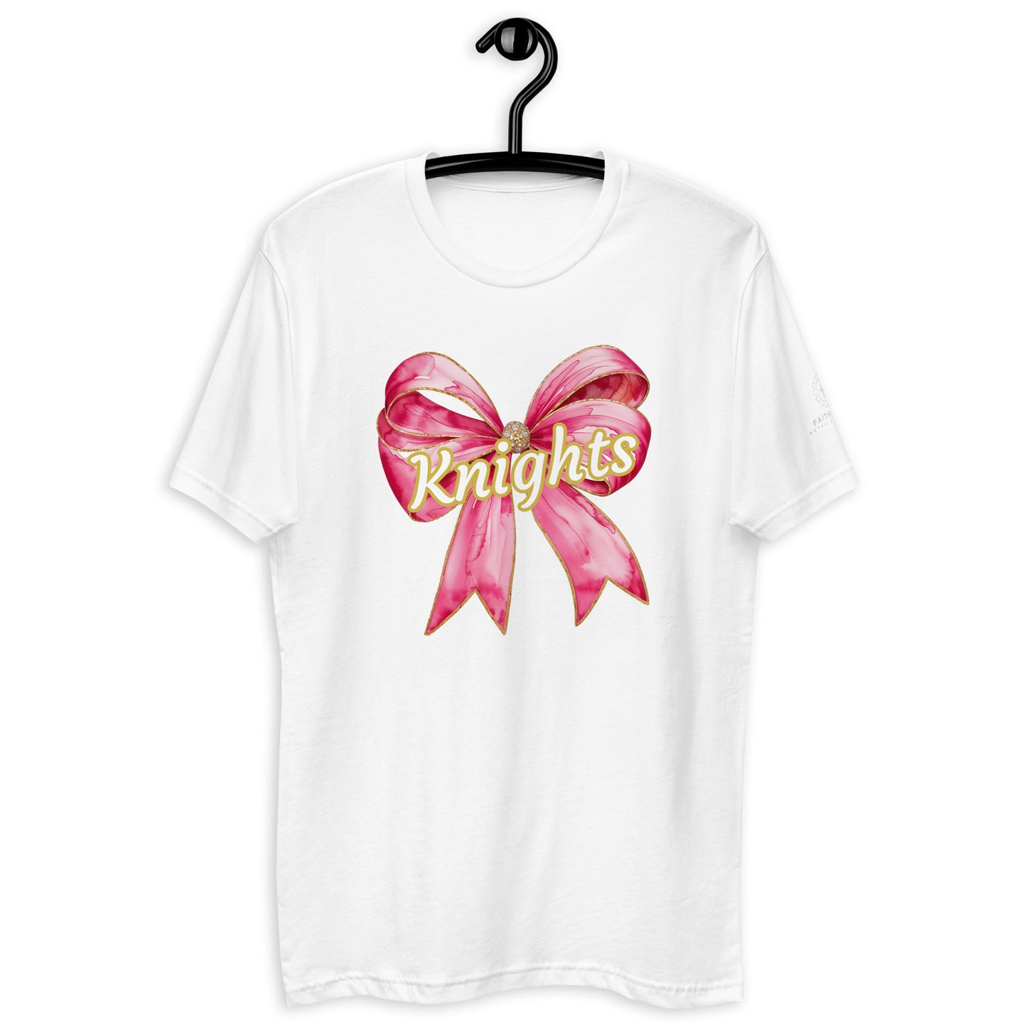knights oversized pink bow Short Sleeve T-shirt