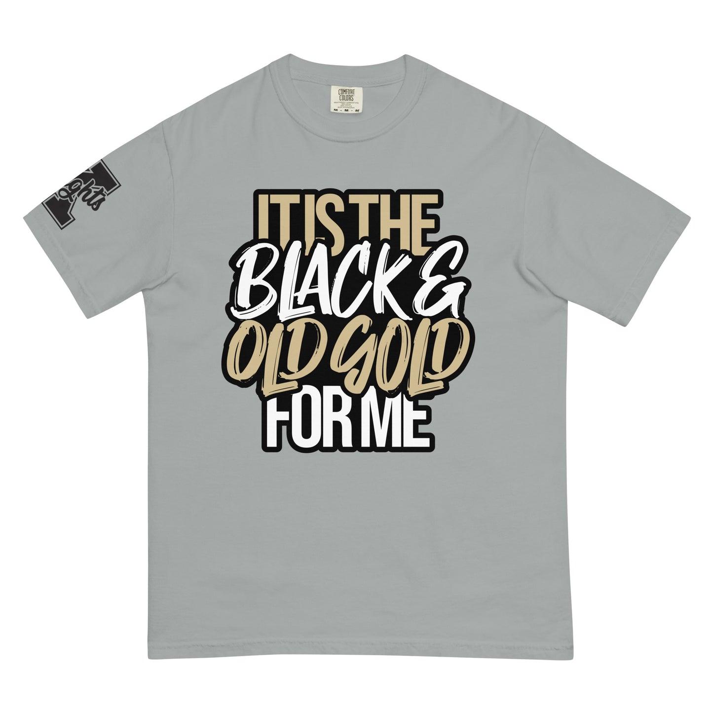black and old gold tshirt