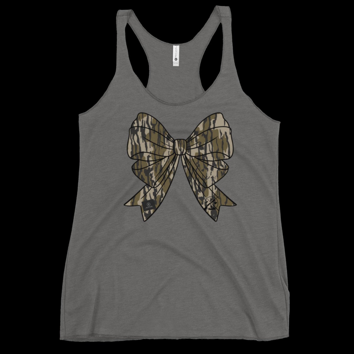Bottomland Camo Bow racerback tank