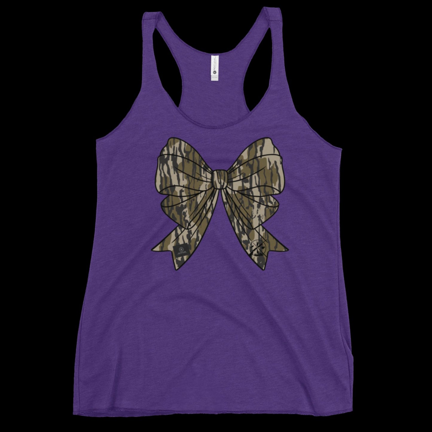 Bottomland Camo Bow racerback tank