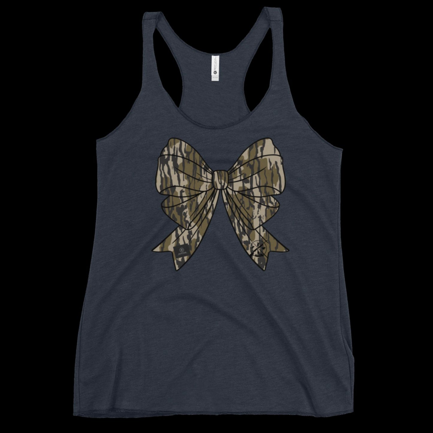 Bottomland Camo Bow racerback tank
