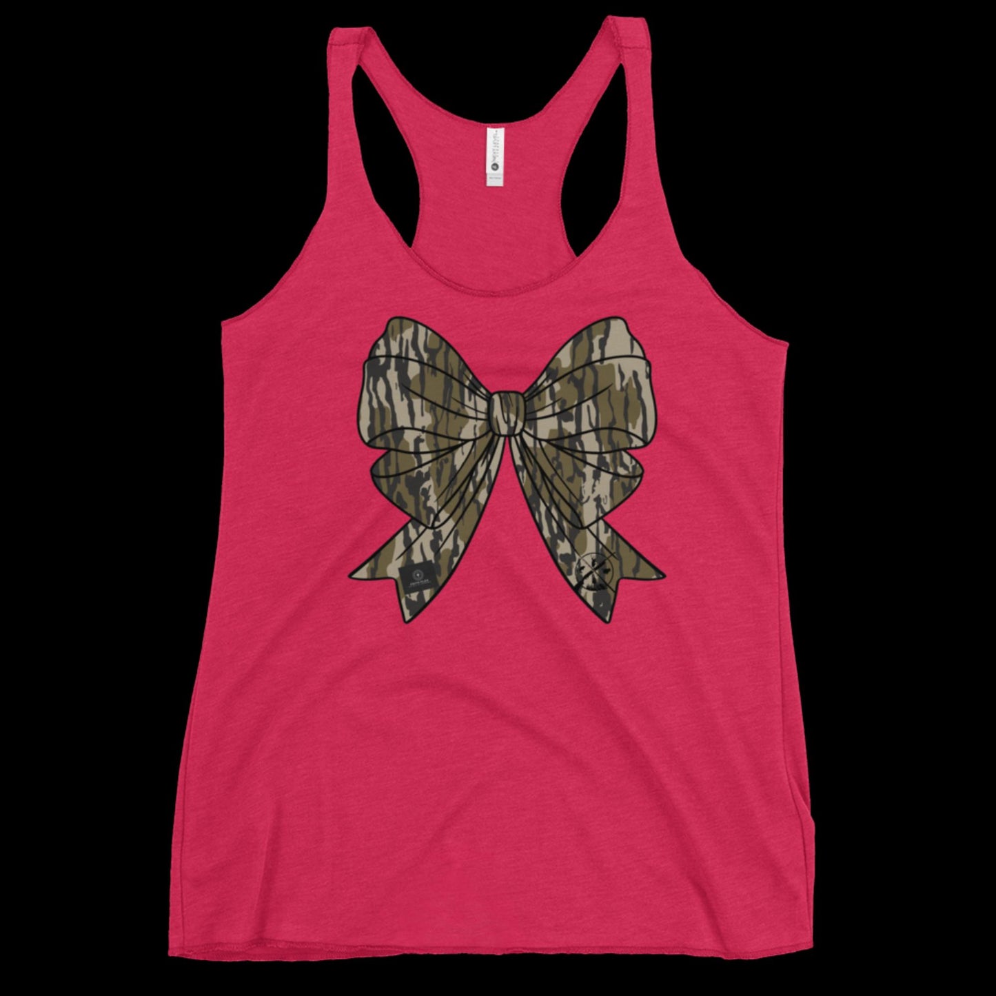 Bottomland Camo Bow racerback tank