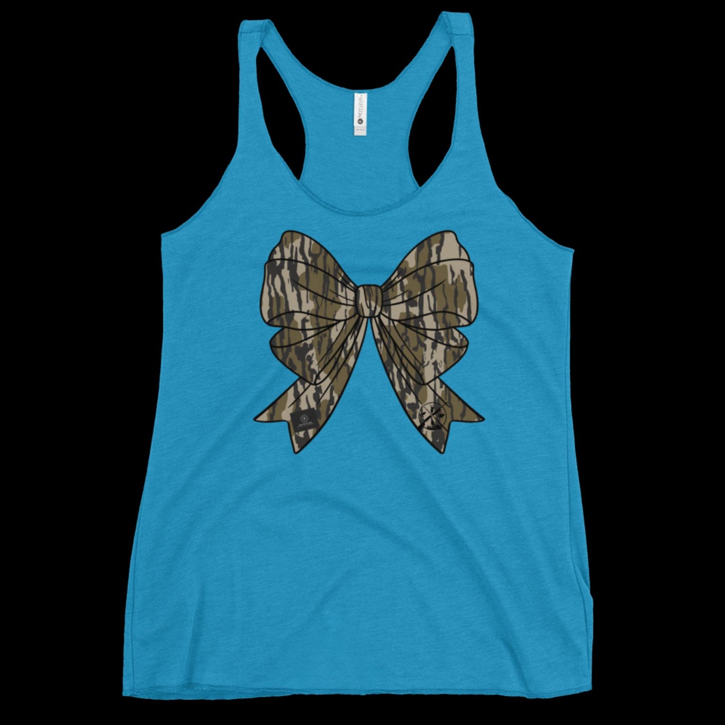 Bottomland Camo Bow racerback tank