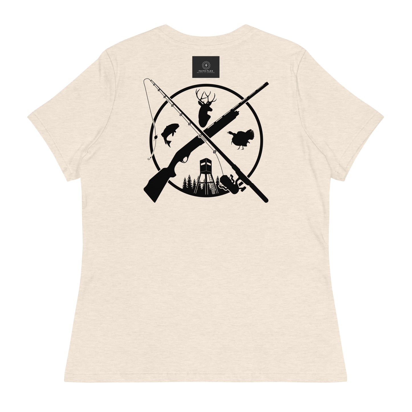 BOTTOMLAND CAMO BOW Women's Relaxed T-Shirt