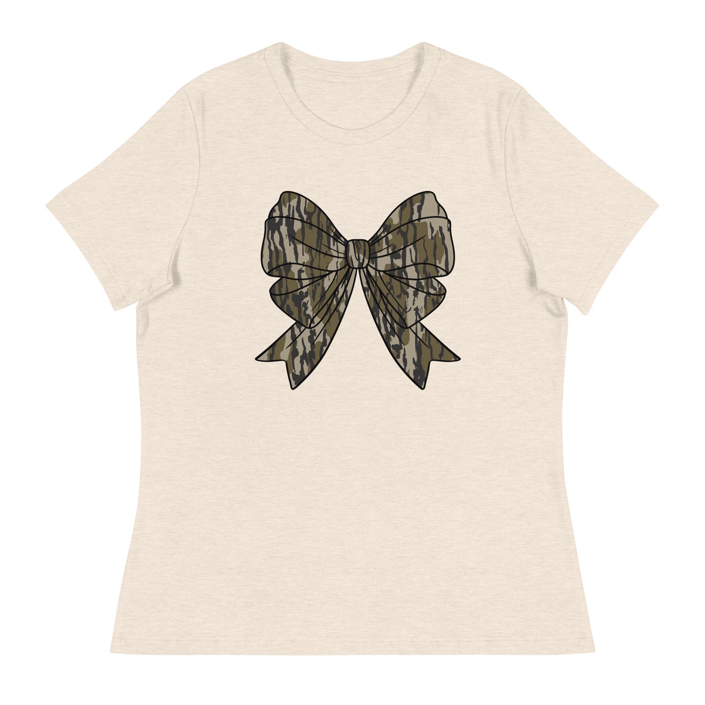 BOTTOMLAND CAMO BOW Women's Relaxed T-Shirt