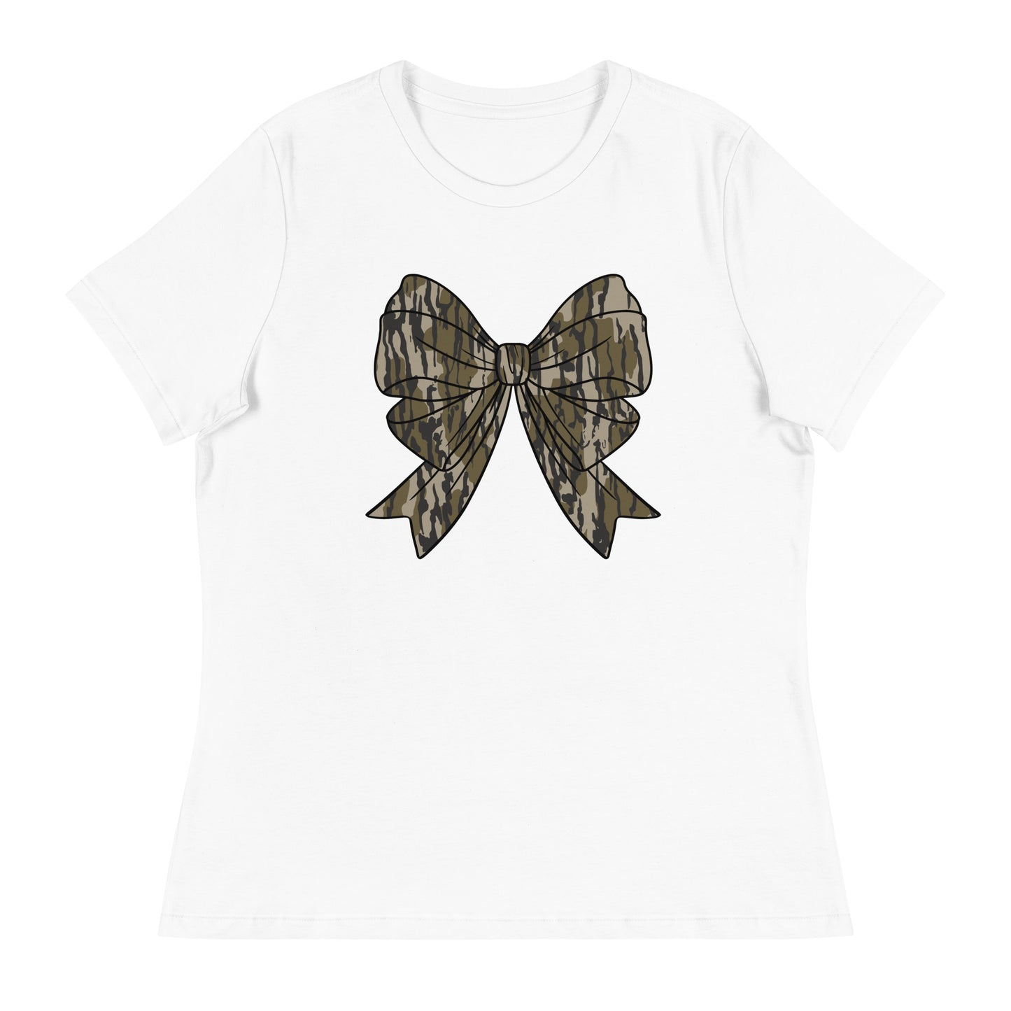 BOTTOMLAND CAMO BOW Women's Relaxed T-Shirt