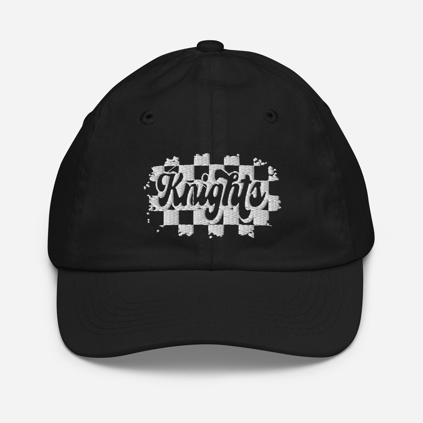 Youth checkered KNIGHTS baseball cap