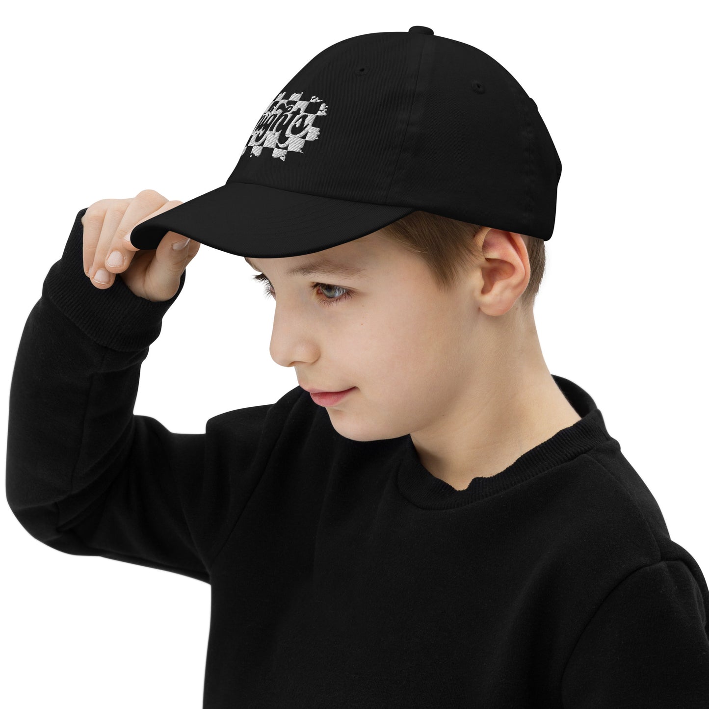 Youth checkered KNIGHTS baseball cap