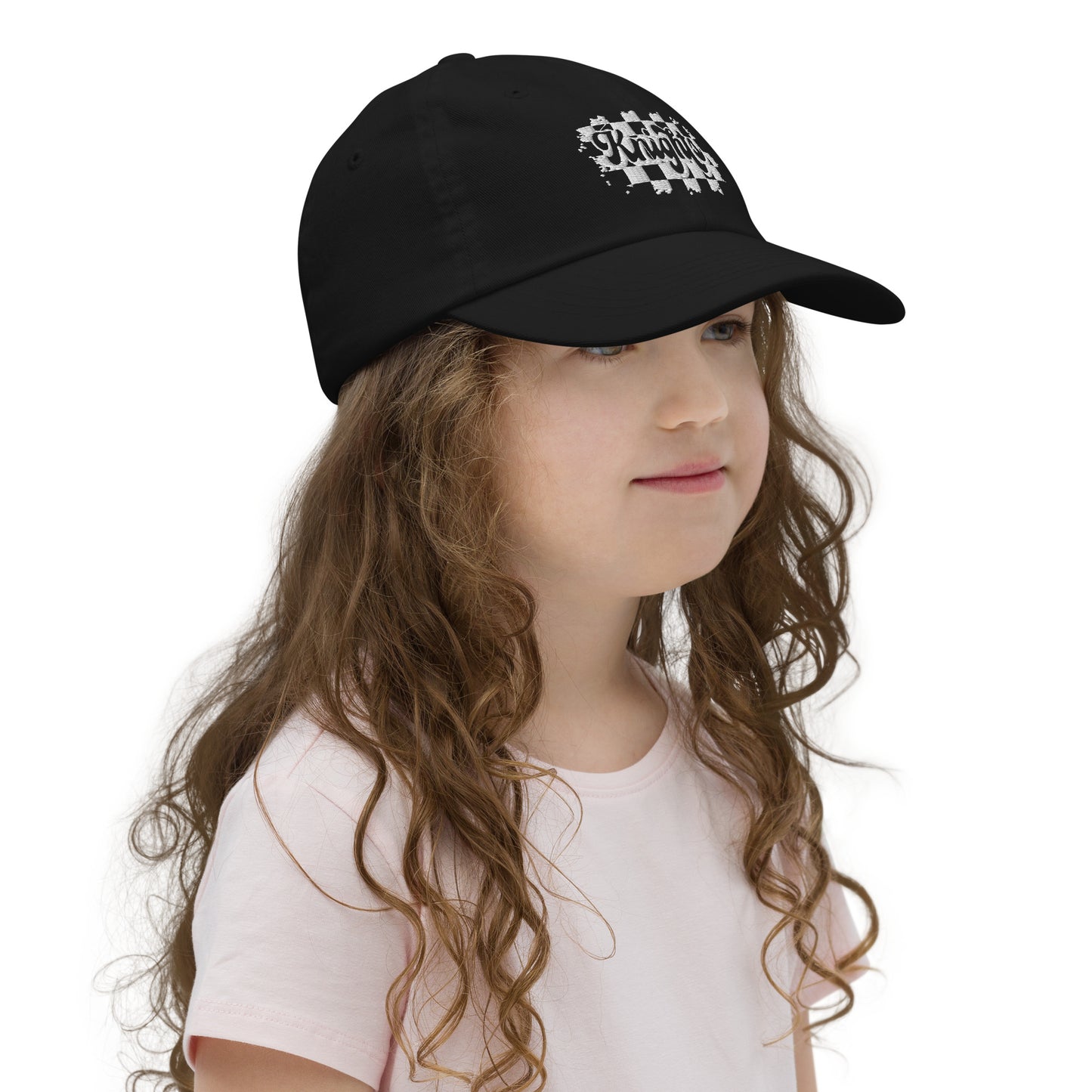 Youth checkered KNIGHTS baseball cap