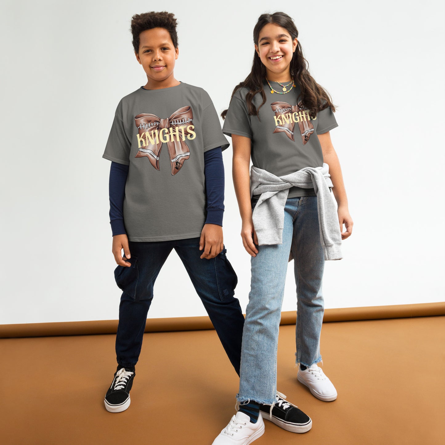 Knights Youth football bow classic tee