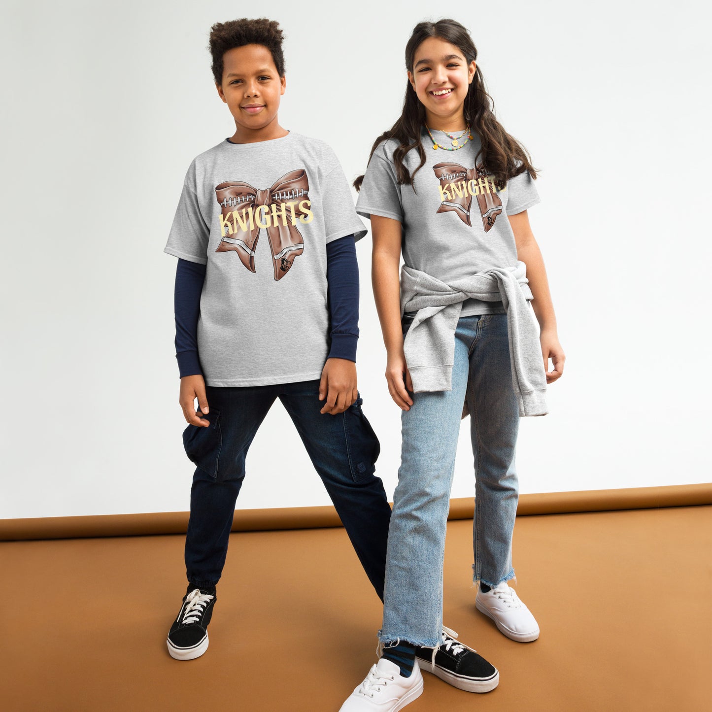 Knights Youth football bow classic tee